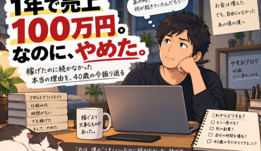 1年で売上100万円。なのに、やめた。